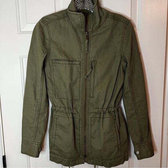 Madewell Fleet Boho Utility Grunge Jacket Size XS Olive Green Military‎ - Picture 3 of 6